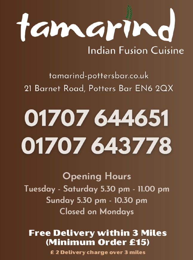 Contact Us Tamarind Potters Bar